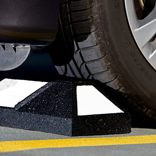 Rubber Parking Curb (Black and White Pack of 1)