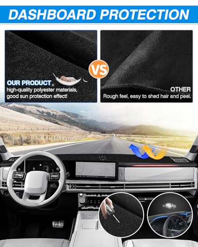 Dash Cover fits for Hyundai Santa Fe MX5 2024 2025 2026 (60*33(Hyundai Santa Fe 2024+))