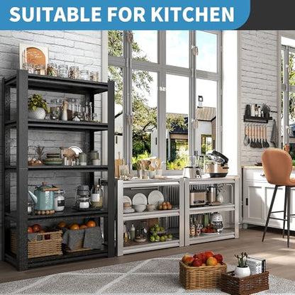 Metal Storage Shelving (White / 3 Tier - (18"D x 34"W x 31.5"H))