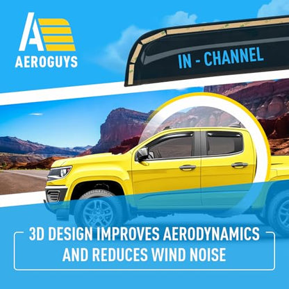 Extra Durable Window Deflectors in (For Chevy Colorado 15-22)