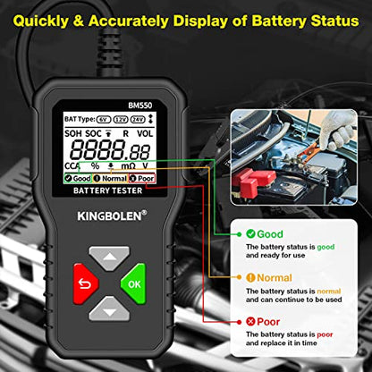 BM550 6V 12V 24V Car Battery Tester (BM550 battery tester)