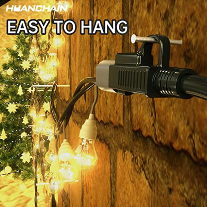 Indoor Outdoor Black Extension Cord 20 FT Waterproof 16 (20 FT / 16/3 Extension Cord / Black)