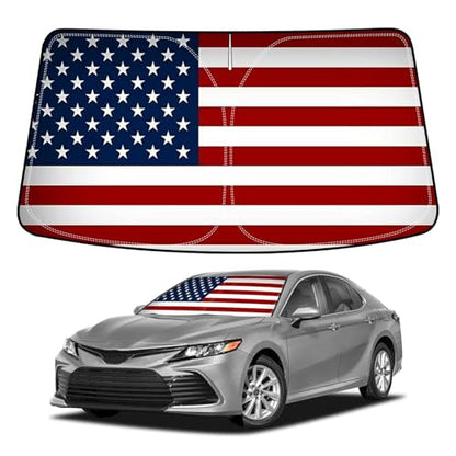 American Flag Windshield Sunshade for 2018 (2018-2024 Toyota Camry American Flag)