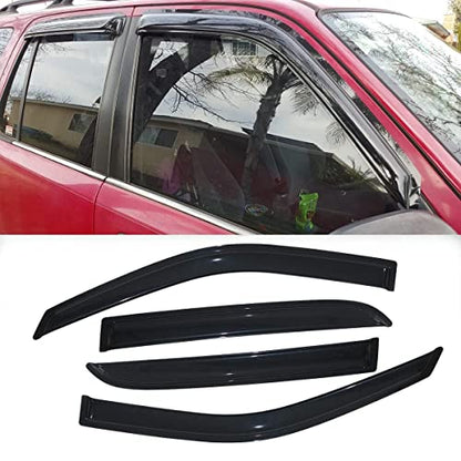 Window Visors Smoke Rain Guards for 1997 (For 1997-2001 Honda CR-V)