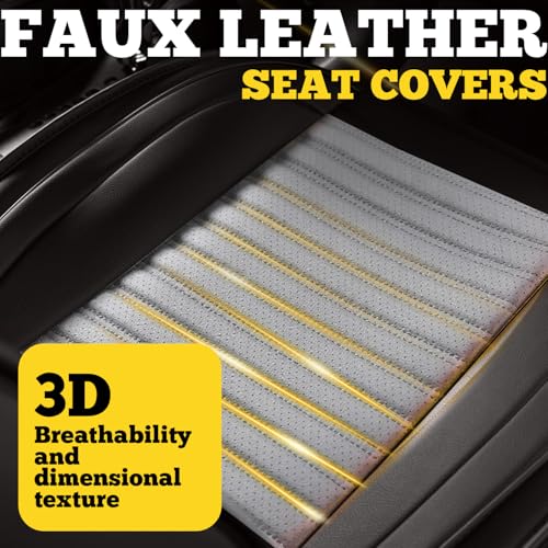 Car Seat Covers Full Set (Gray+Black / Full set)