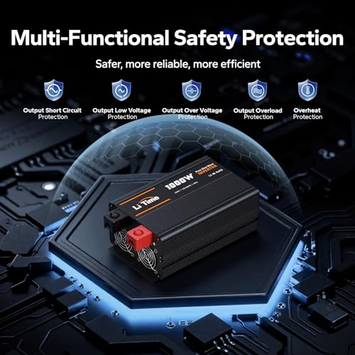 1000W Pure Sine Wave Inverter (12V 1000W Inverter (LCD Display))