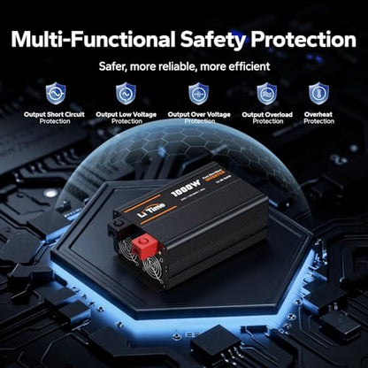 1000W Pure Sine Wave Inverter (12V 1000W Inverter (LCD Display))