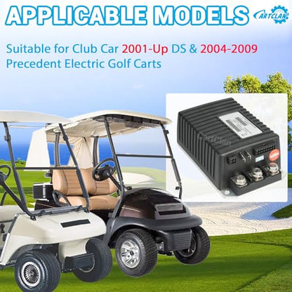 1510A-5201/1510A-5251 Golf Cart DC Motor Controller Suitable for 2000-2008 Club Car DS/Precedent Golf Cart, Black 48V 250A DC Controller Replace OEM# 1510A-5201/1510A-5251 (black)