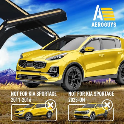 Extra Durable Window Deflectors in (For Kia Sportage 17-22)