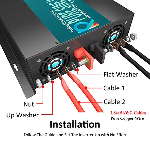 2500 watt 12V Pure Sine Wave Inverter (2500W/12V)