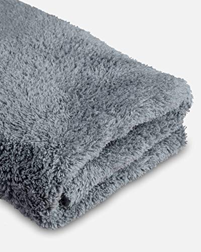 Adam's Borderless Grey Microfiber Towel (Pack of 12)