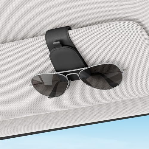 Magnetic Sunglass Holder for Car Visor (Black)