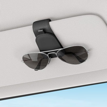 Magnetic Sunglass Holder for Car Visor (Black)