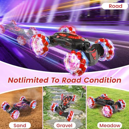 Gesture Sensing RC Stunt Car (Red)