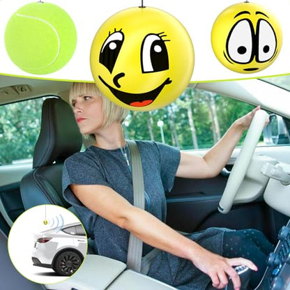 Garage Tennis Ball Parking Aid (smile&eyes)