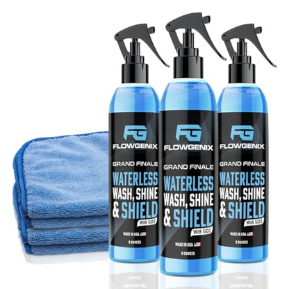 Grand Finale Waterless Car Wash Spray 8 oz (Waterless Car Wash Spray (3-Pack))