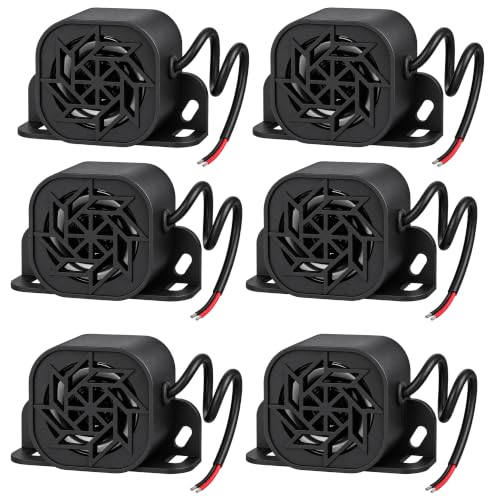 12V 48V Wired Backup Alarm (Black 6PCS)