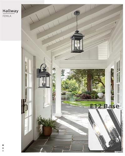 26" Outdoor Wall Light (Matte Black, Seeded Glass / 26", Single Unit)