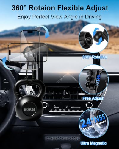 Car Phone Mount for 2019 (Corolla 2019-2026/Corolla Cross 2022-2026 (8 inch) / Magsafe)