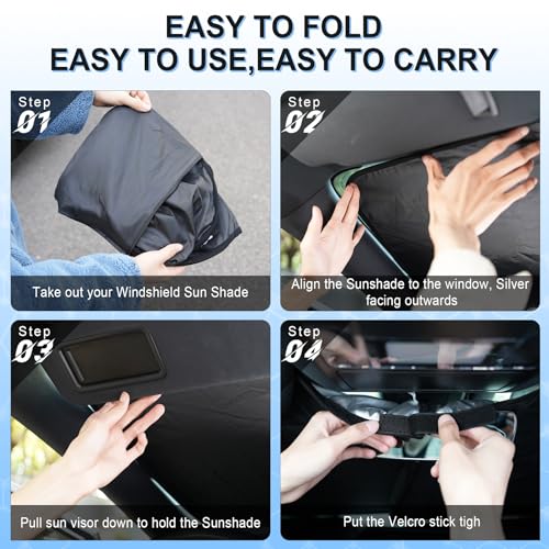 Universal 300T Car Windshield Sun Shade (Big SUV)