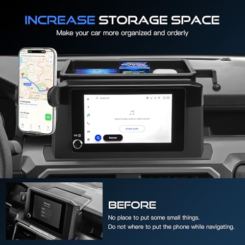 Magnetic Car Phone Holder for 2024 (Auto-Look+Magnetic+Organizer / Toyota Tacoma 2024-2026(8-In ))