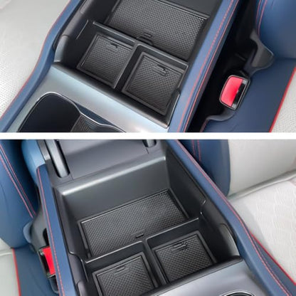 Car Center Console Armrest Box Glove Box Organizer Tray Secondary Storage Compatible for 2022 BYD Yuan Plus (Fits For 2022 BYD Yuan Plus)