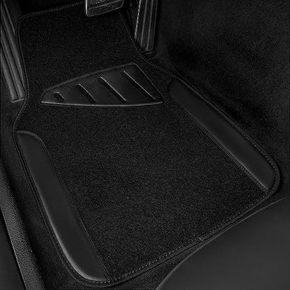 Waterproof Universal Fit Car Floor Mats (All Black)
