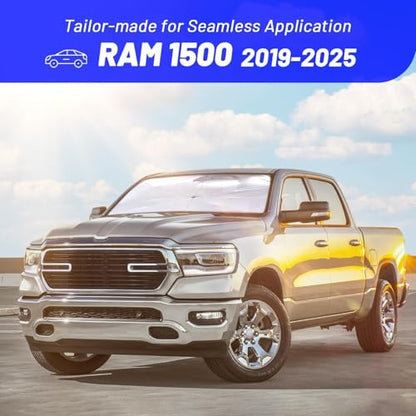 Windshield Sun Shade for Dodge RAM 1500 2019 (for Dodge RAM 1500 2019-2025)