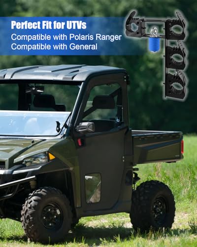 Upgraded Dual UTV Cargo Bed Tool Holder Fits for Polaris Ranger & General