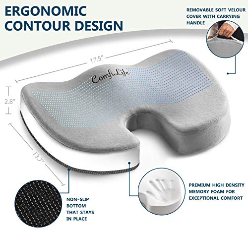 Premium Comfort Seat Cushion (Gray)