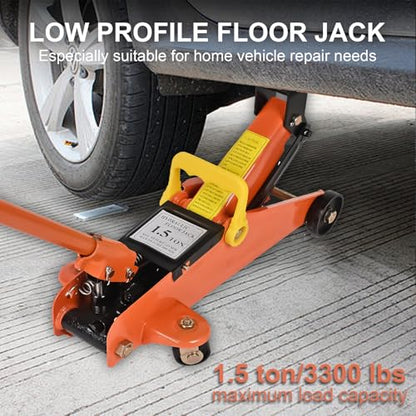 AAIN 1.5 Ton Hydraulic Floor Jack (1.5 ton / orange)