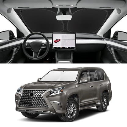 Custom Fit Windshield Sun Shade for Lexus GX 2010 (for 2010-2023 Lexus GX)