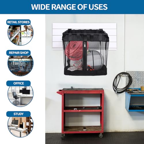 4Pcs Mesh Slatwall Baskets with Zipper (B)