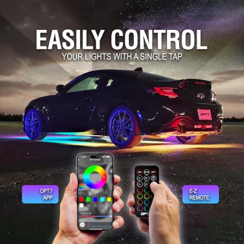 Aura DreamColor Underglow Chasing Lights for Car with APP & Remote (1. Car)