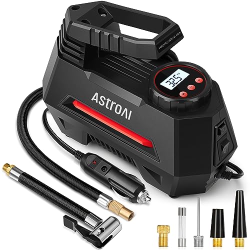 AIRUN H Tire Inflator Portable Air Compressor (Large / Red)