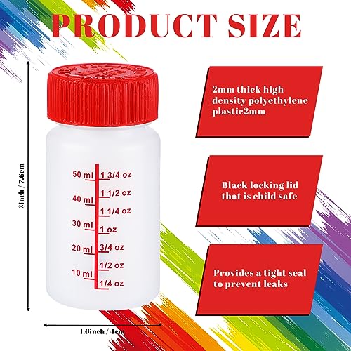 Touch up Paint Bottle with Brush Mixing Ball (Red)