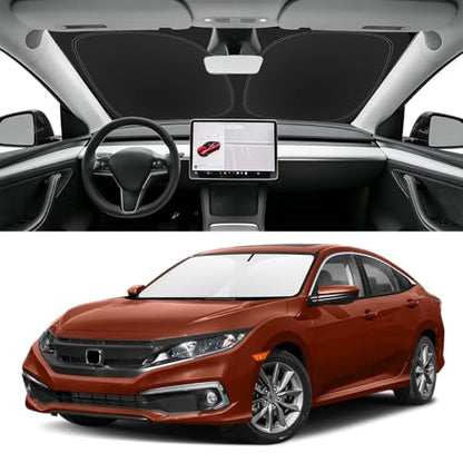 Custom Fit Windshield Sun Shade for Honda Civic 2016 (for Honda Civic 2016-2021)
