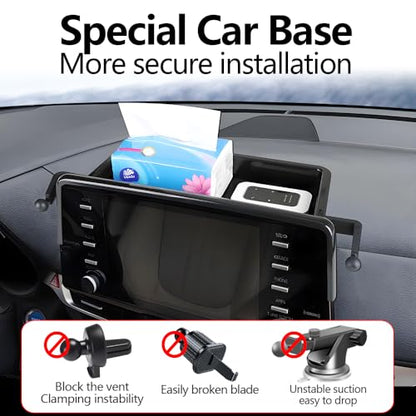 Car Phone Holder Center Console Organizer for Toyota Sienna 2021