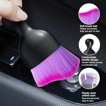 Car Detailing Brush (Double Purple / 1 PC)