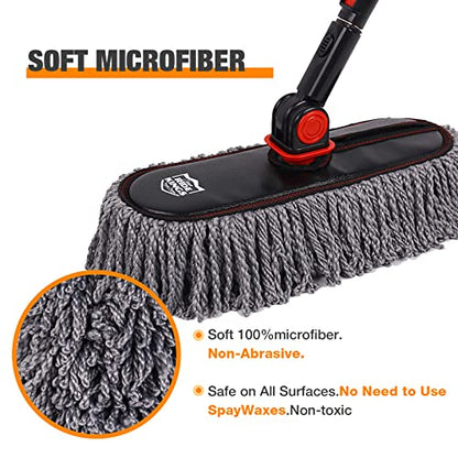 Auto Duster Extendable Handle (Light Grey)