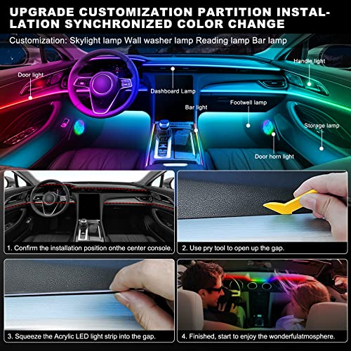 Dreamcolor Acrylic Interior Car LED Strip Light with Wireless APP (Dreamcolor Kit - 22 in 1)