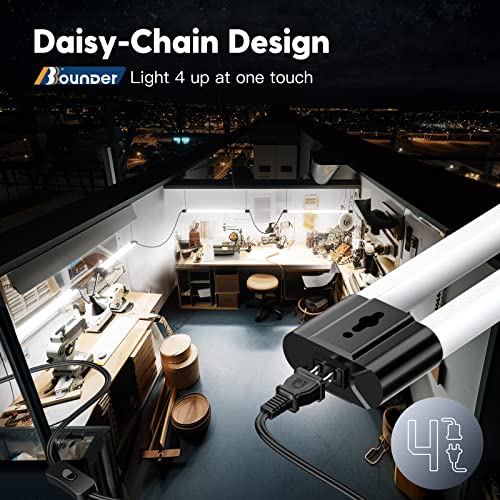 10 Pack 4FT LED Shop Light (Black)
