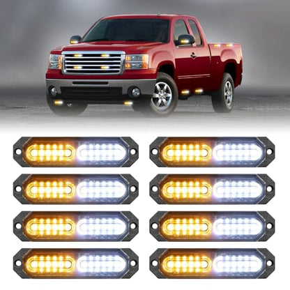 1200T Emergency Strobe Grille Lights (Amber/White)