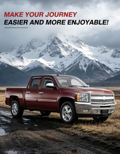 Rain Guards for Chevy Silverado (Fit for 2007-2013 Silverado/ Sierra Crew Cab)