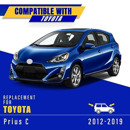 3 Wipers Fits Toyota Prius C 2012 (28"+14"+8")