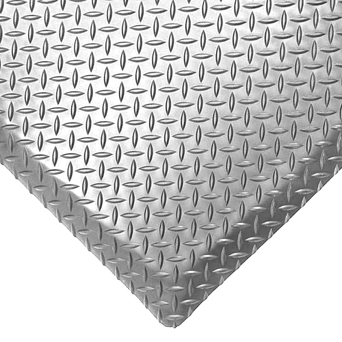Rhi-no-Slip American Classic Diamond Plate Anti-Fatigue Mat 9/16 Thickness, Made in USA, Gray, 3' x 5' (Grey / 3' x 5')