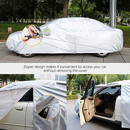 Silver Weatherproof Car Cover (Sedans up to 190")
