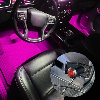 Car LED Strip Light (Pink Purple / Cigarette Lighter)
