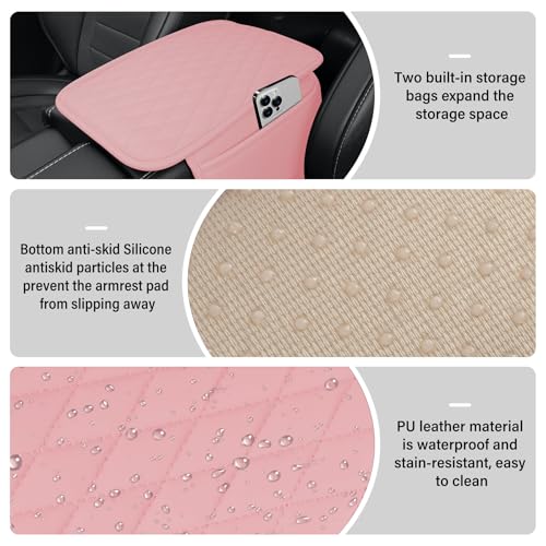 Car Center Console Cover (pink)