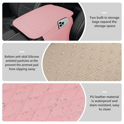 Car Center Console Cover (pink)